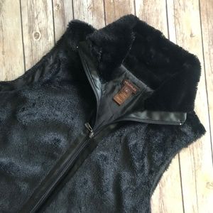 Black Fuzzy Vest